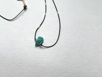 Image 2 of Turquoise silk necklace