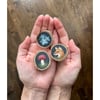 Original Art: Forget-Me-Nots birch token