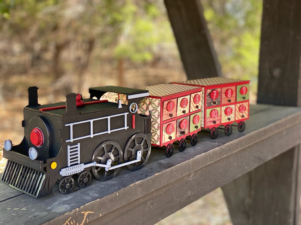 Image of Holiday Train Advent Calendar Kit