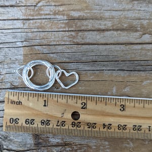 Image of Loveknot intertwined ring pendant