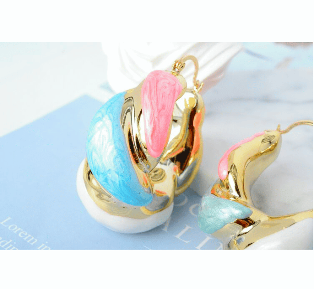 Image of COTTON CANDY #2 EARRINGS 