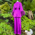 Shocking Violet Beverly Lounge Suit w/ Marabou Cuffs  Image 3