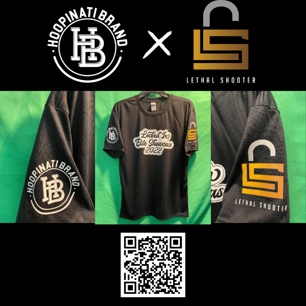 Image of Lethal Shooter x Hoopinati Brand Locked In Elite Showcase T-shirt