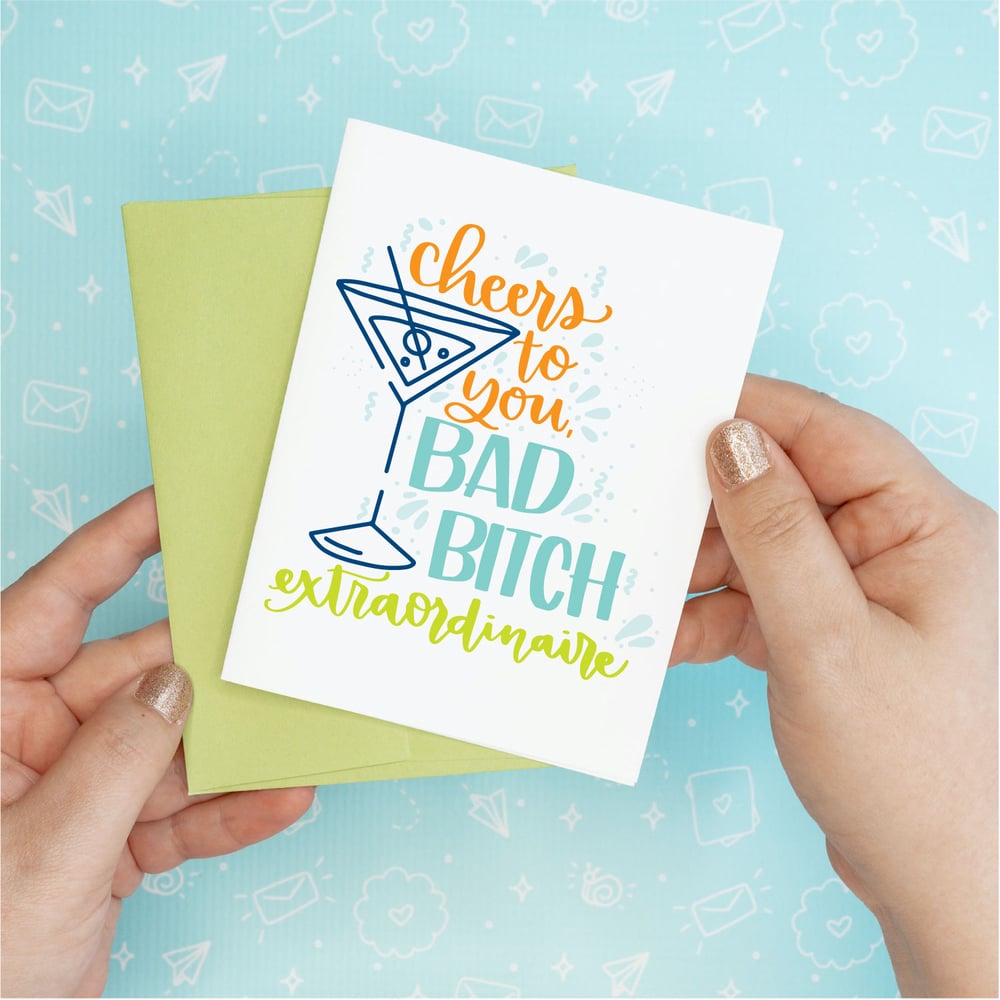 Image of Congrats Bad Bitch Extraordinaire Card