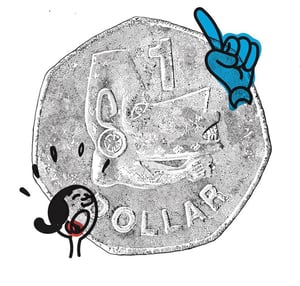 Image of "Dollar" A2 Screen Print