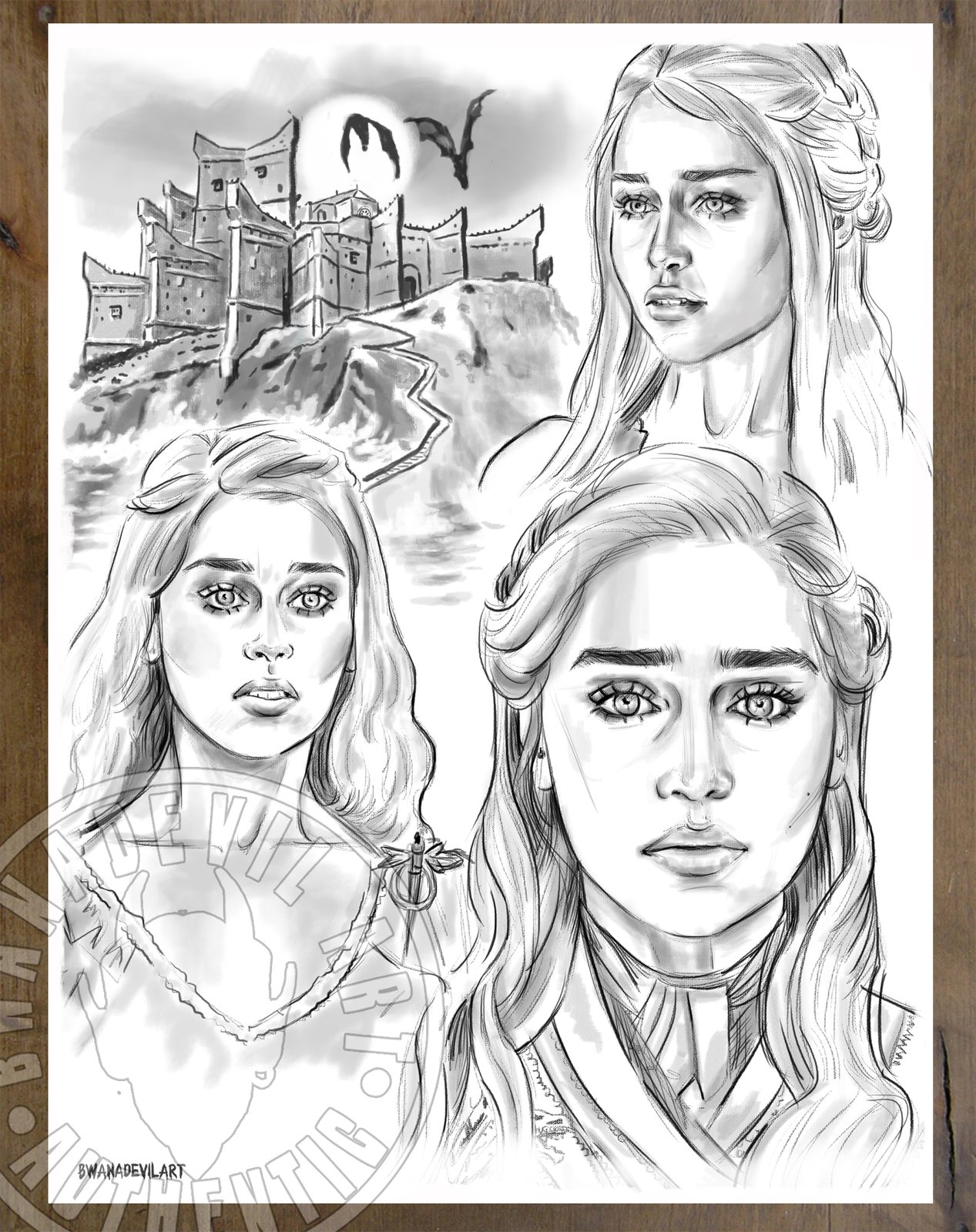Game of Thrones Poster - Pencil Drawing by TrentRedmon on DeviantArt