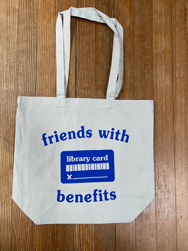 Friends With Benefits Tote Bag Mount Pleasant Library Friends friends-with-benefits-tote-bag-mount-pleasant-library-friends