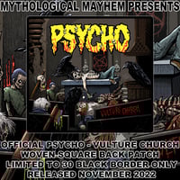 Image 2 of PSYCHO - VULTURE CHURCH WOVEN BACK PATCH 