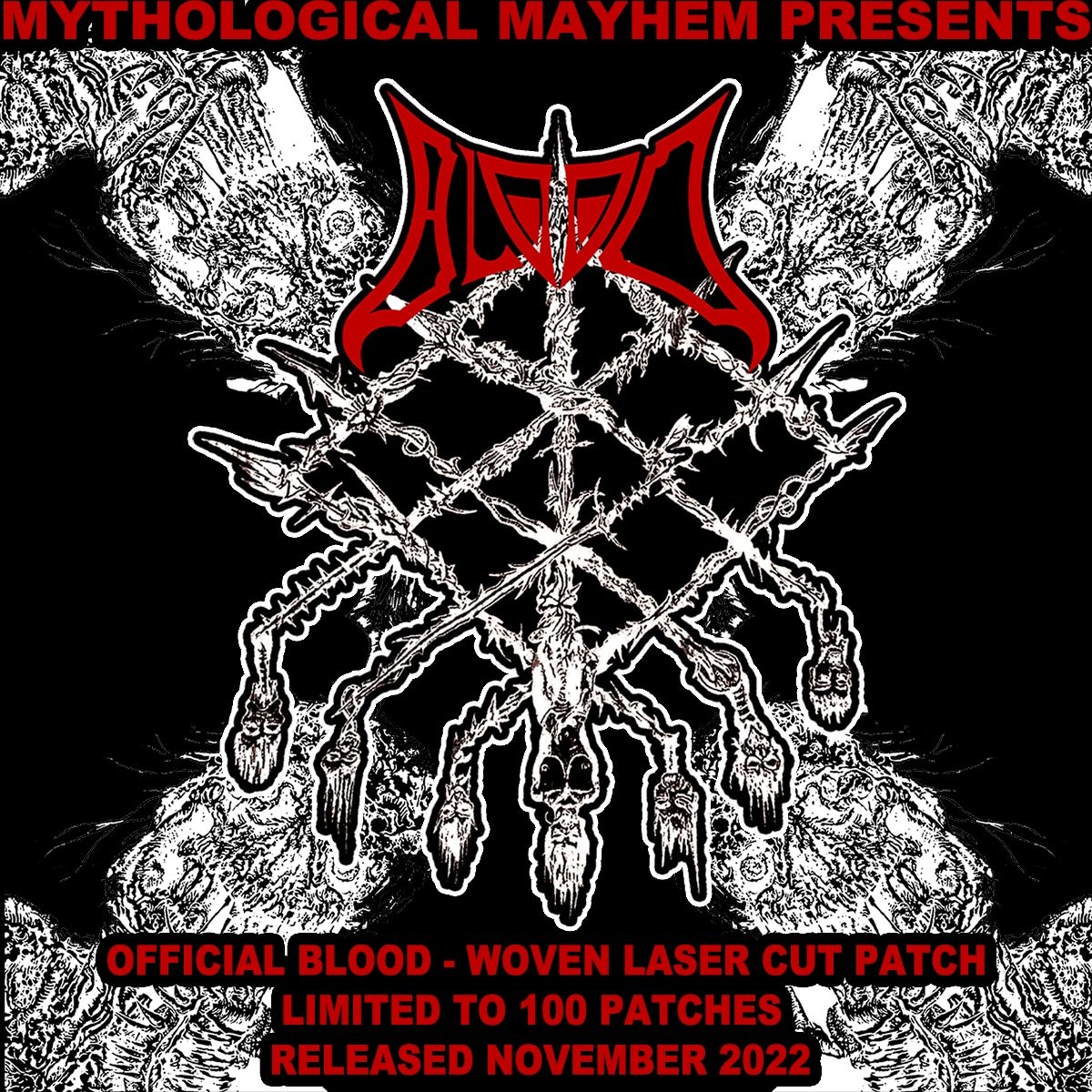 BLOOD - WOVEN LASER CUT PATCH | Mythological Mayhem