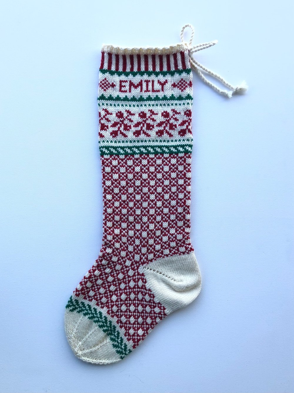 Image of Ligonberry Tri-Color Christmas Stocking