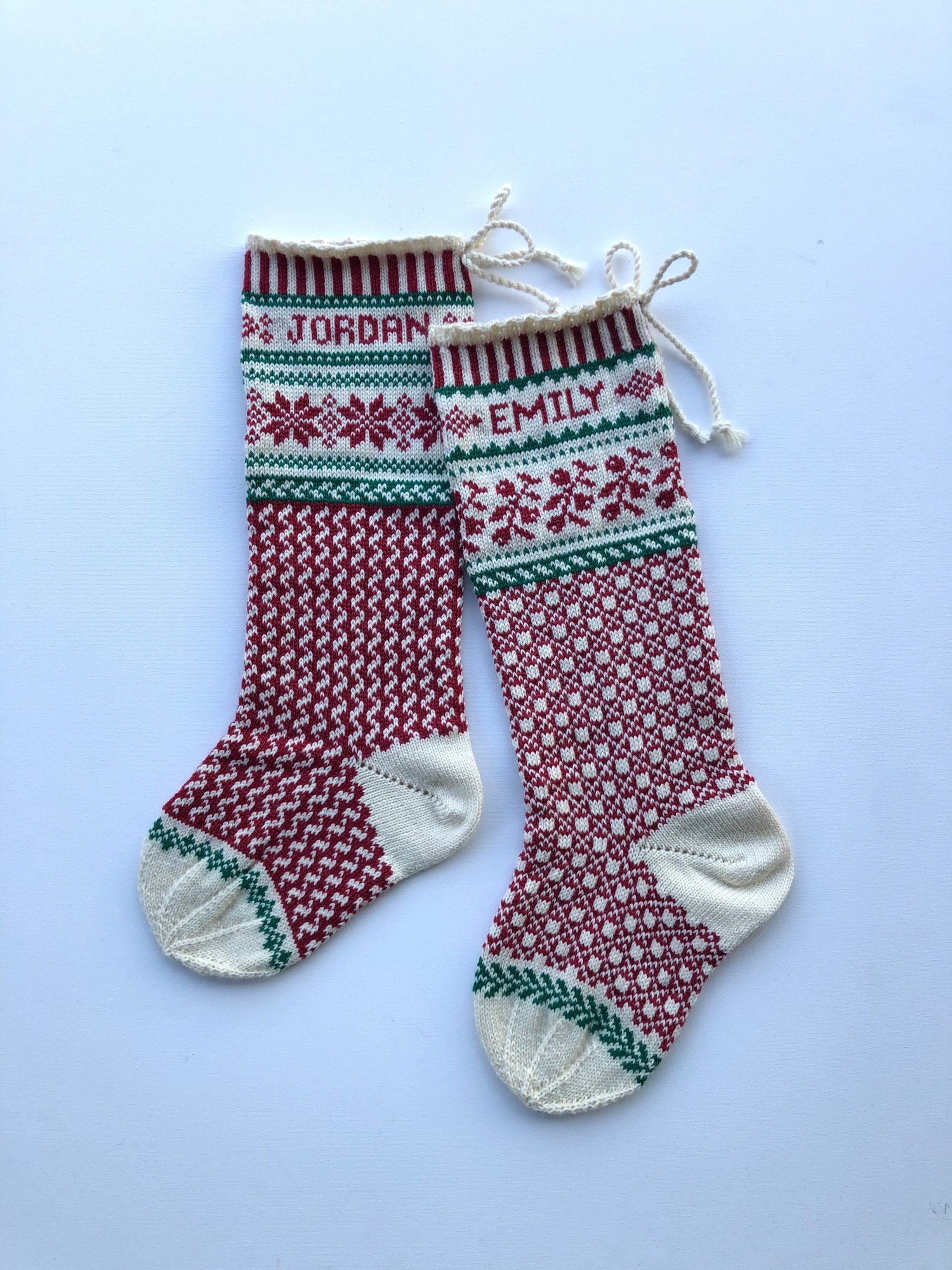 Image of Ligonberry Tri-Color Christmas Stocking