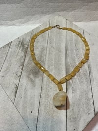 Image 1 of Yellow Calcite with Citrine Charm