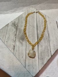 Image 3 of Yellow Calcite with Citrine Charm