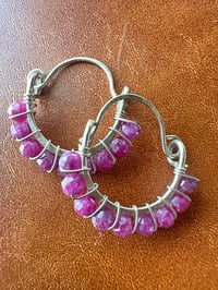 Image 2 of RATNA — Ruby Swing Hoop Earrings
