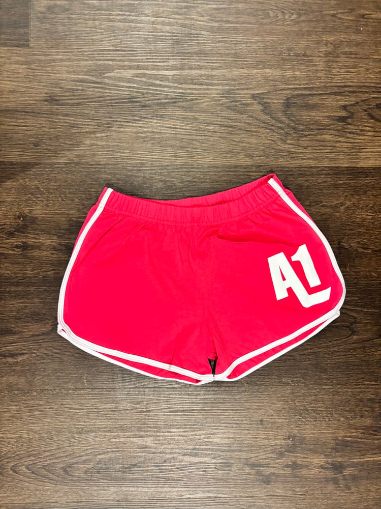 Image of A1SD1 Women Shorts (Pink & White)