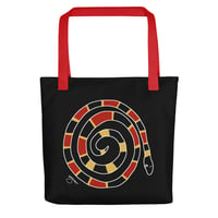 Image 3 of All-Over Print Tote Coral Snake