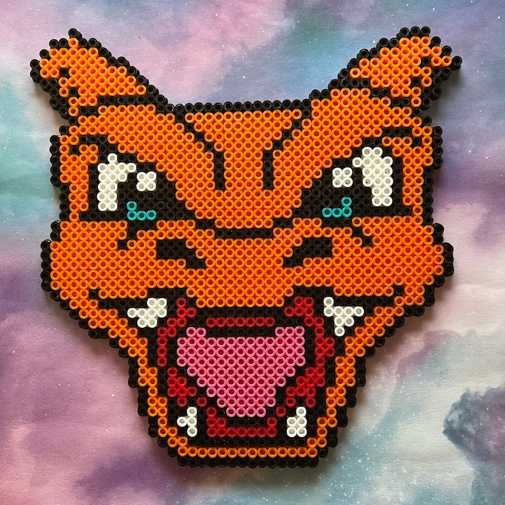 Image of Pokémon Head Perler Kandi Wall Decor