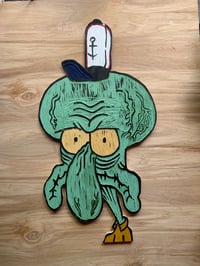 Image 1 of Angry Squidward meme carving