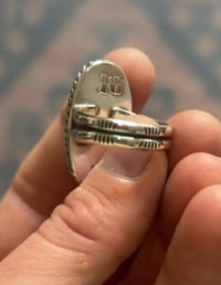 Image 5 of Verde Valley Double Leaf Ring with Hand-Stamped Band