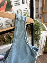 Image 2 of Denim dress with front zipper