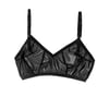 Black Mesh Panel Bralette 