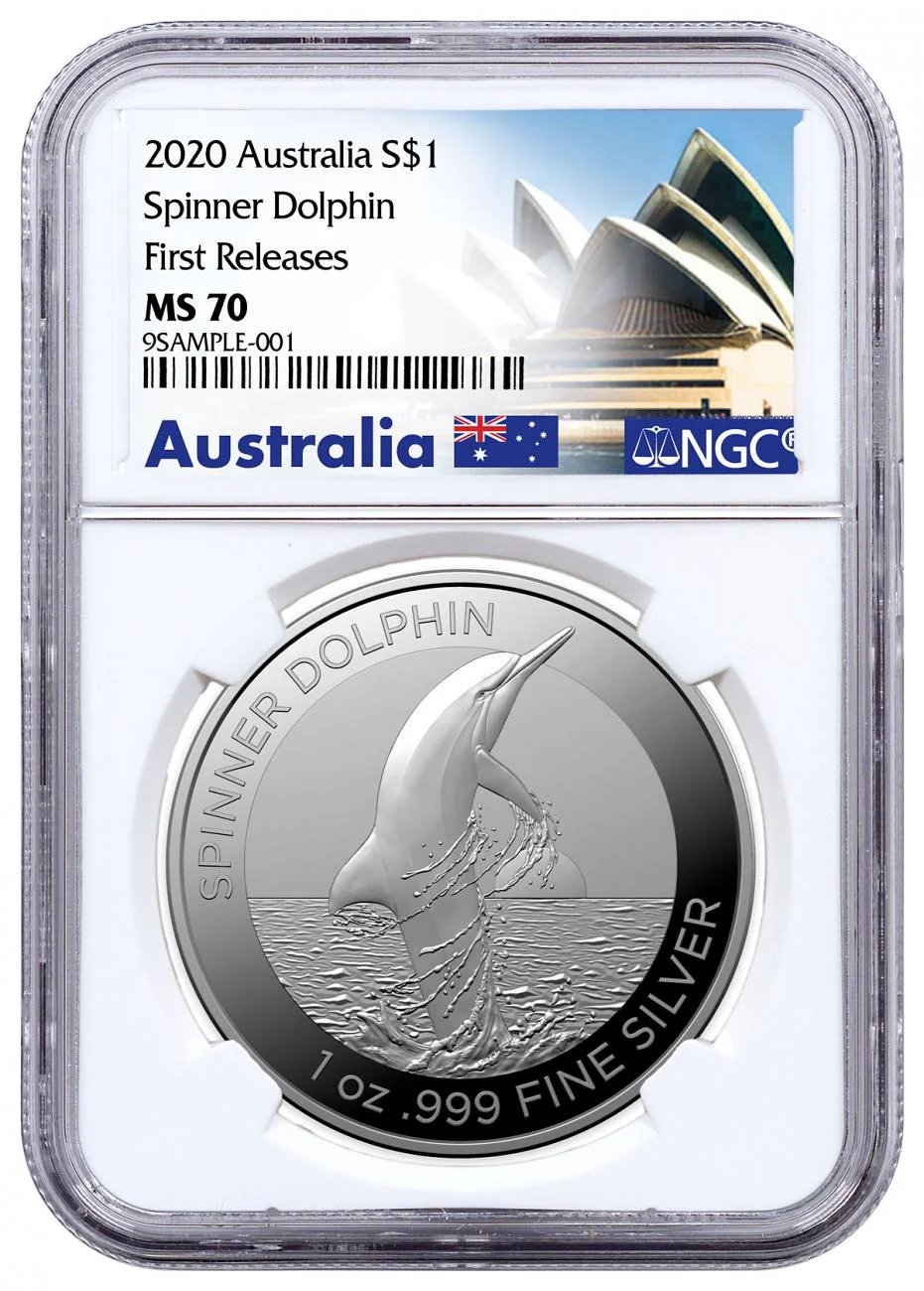 Image of 2020 Australia S$1 Spinner Dolphin