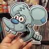 Simpson Robot Itchy 5 Inch Sticker