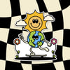 Earth Riding Skateboard Sticker 