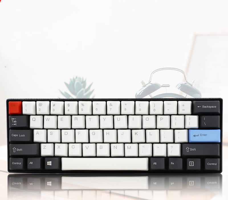 Image of BLK/WHT 60% Keyboard Keycaps