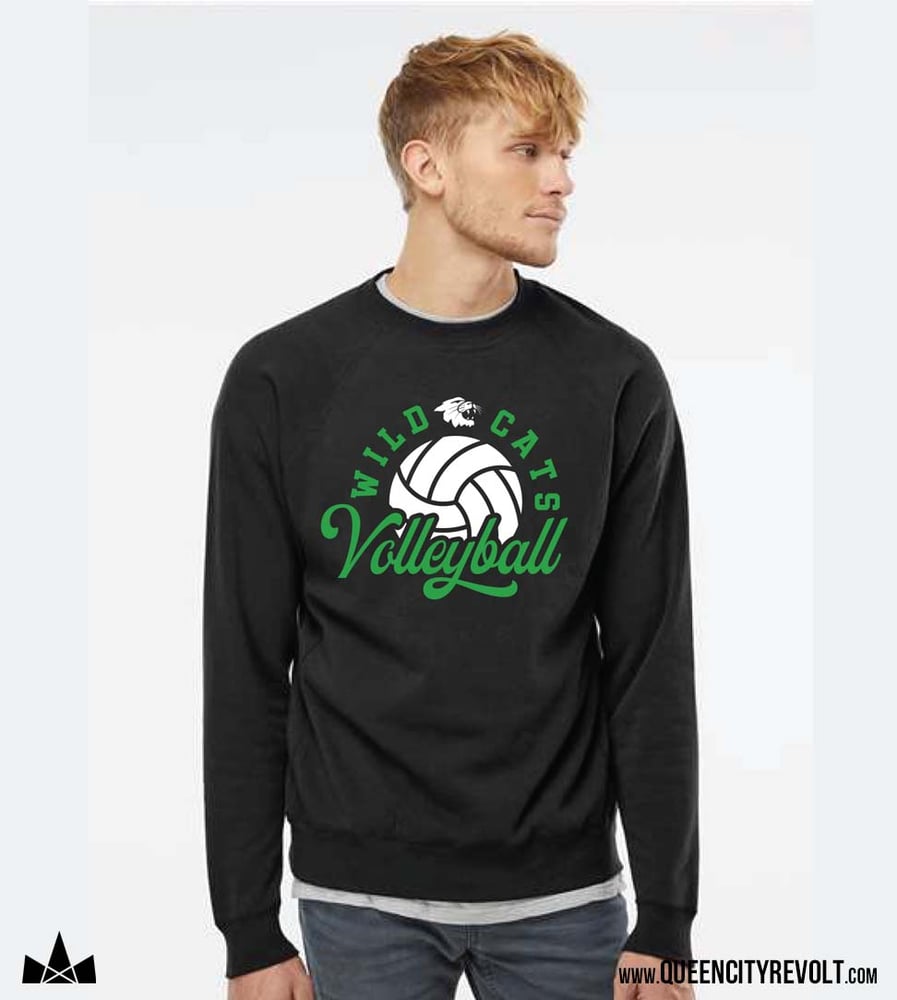 Image of Volleyball  Crew Sweatshirt - Black
