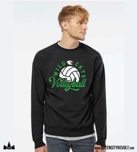 Volleyball  Crew Sweatshirt - Black