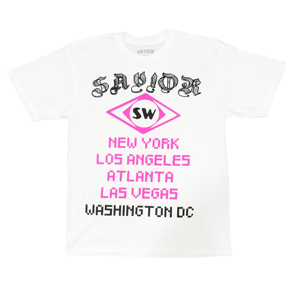 Image of SAVIOR TOUR ALL CITY DC - WHITE