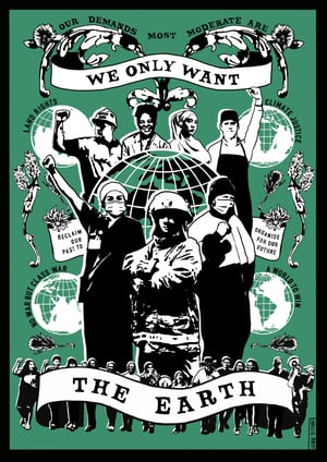Image of "We only want the earth", poster