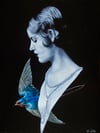 'Ziegfeld Swallow' Original Oil Painting