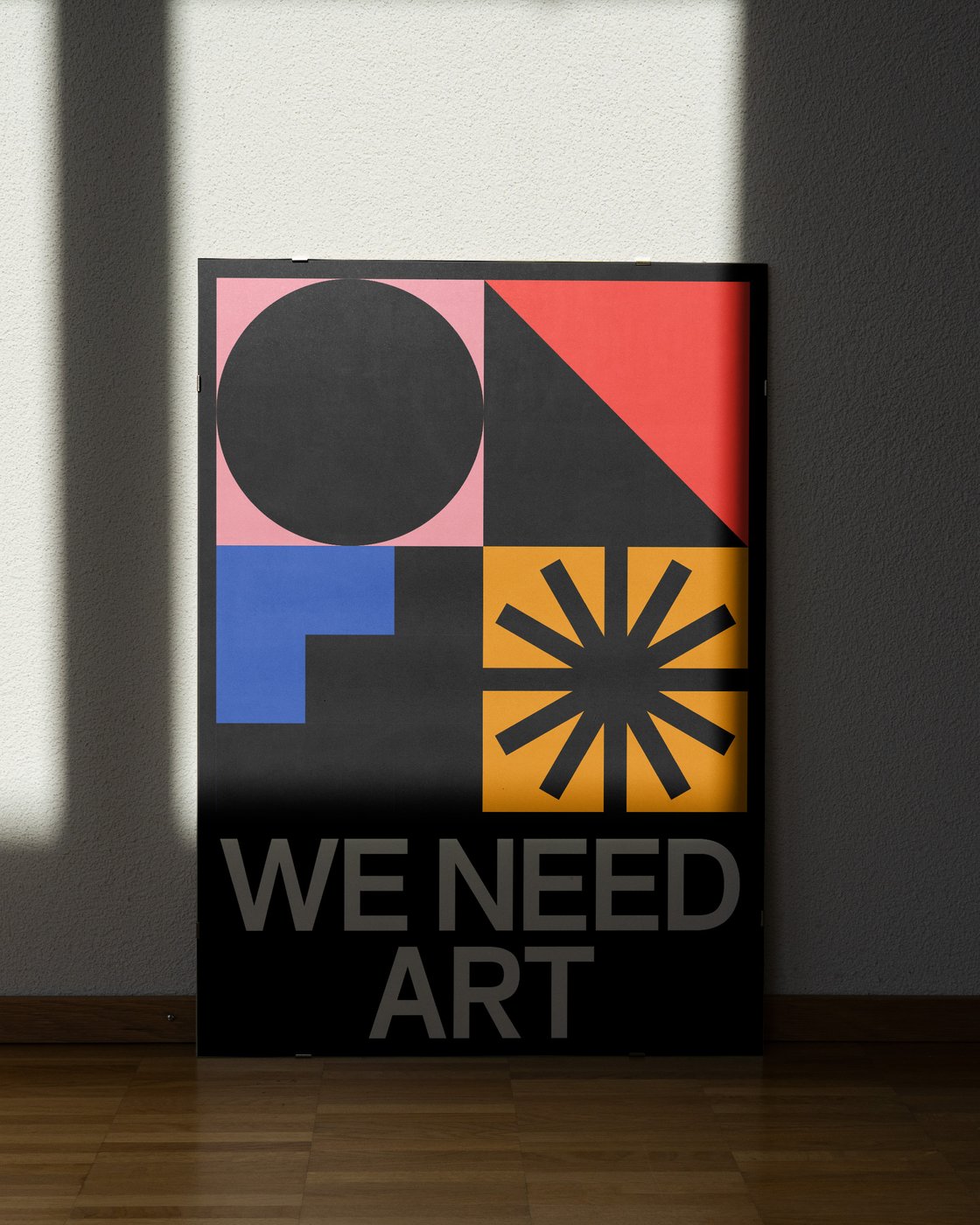 Image of WE NEED ART Poster by Marco Oggian
