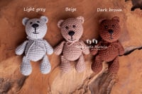 Image 2 of Knitted teddy grey beige brown