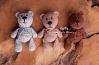 Image 1 of Knitted teddy grey beige brown