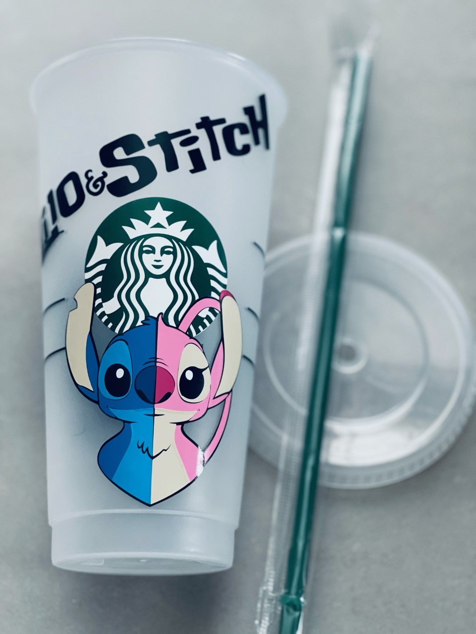 Lilo & Stitch two heads Starbucks Cold Cup