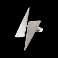 Image 1 of ORIGAMI Ring - Silver or OX.