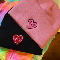 Image 1 of Heart Baby Beanie (various colours)