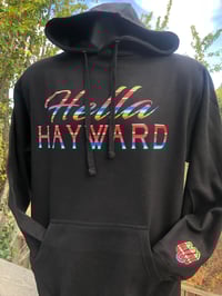 Image 2 of Hella Hayward serape hoodie