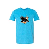 Image 1 of Sky Blue Lightning Shark Tee 