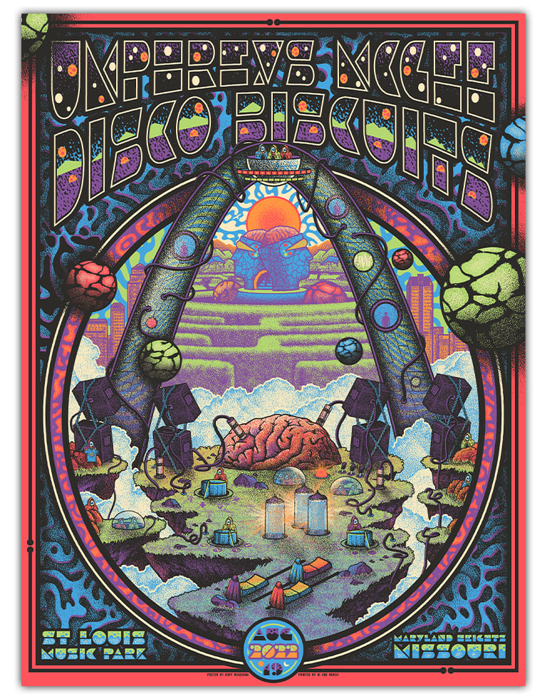 Umphrey's McGee X Disco Biscuits - 8/19/2022 Event Poster - Paper