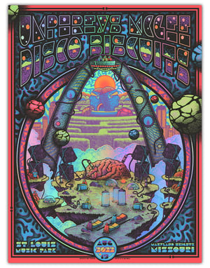 Umphrey's McGee X Disco Biscuits - 8/19/2022 Event Poster - Foil
