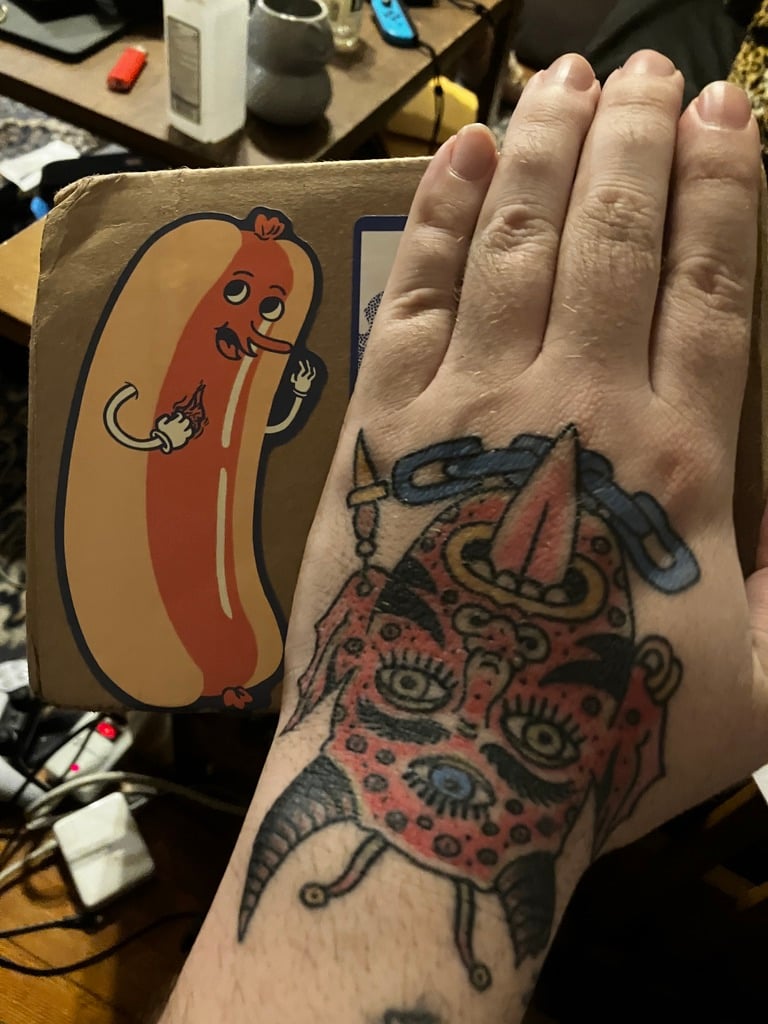 Image of Talking Hot Dog Sticker