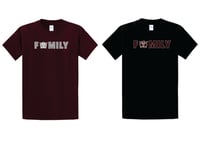 "Family" Cotton Short Sleeve Tee (Dark Colors)