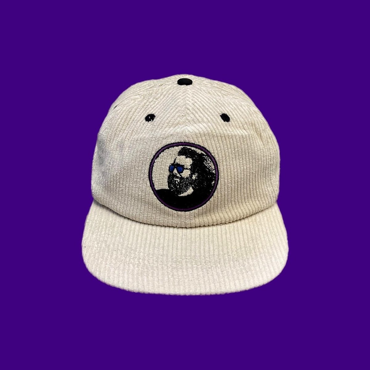 New Grateful dead white corduroy bucket hat hotsell with 2 pro machine stitched patches