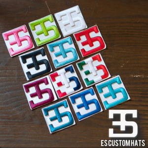 Image of ES_CUSTOM_HAT PATCH (SK BLU) FREE SHIPPING