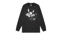 HORNS UP L/S T-SHIRT - CHARCOAL