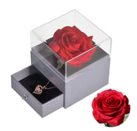 Eternal Rose Jewlery Box and Necklace